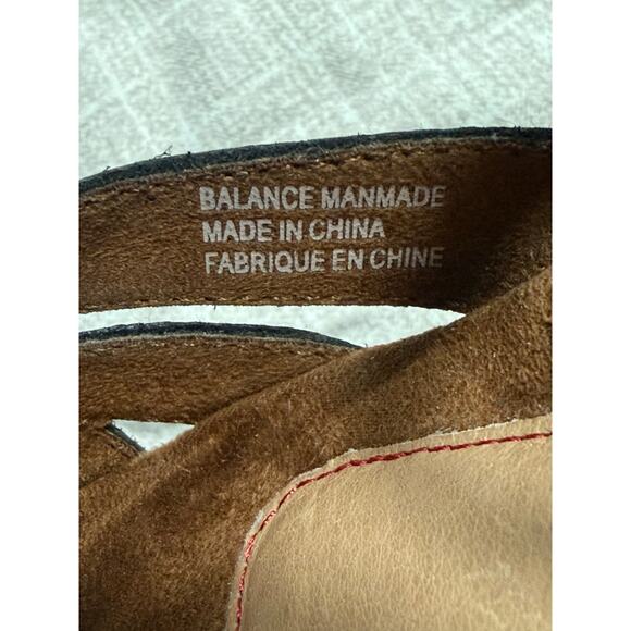 Cobb Hill New Balance Strappy Fisherman Sandals Flats Leather Womens Sz 9 Black - Picture 4 of 10